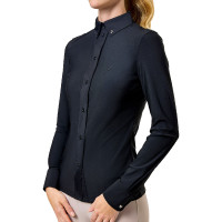 Camicia a maniche lunghe da donna Equestrian Stockholm Performance Nero