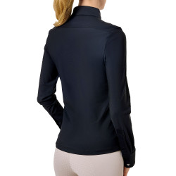 Camicia a maniche lunghe da donna Equestrian Stockholm Performance Nero Camicia a maniche lunghe da donna Equestrian Stockholm Performance Nero