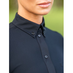 Camicia a maniche lunghe da donna Equestrian Stockholm Performance Nero Camicia a maniche lunghe da donna Equestrian Stockholm Performance Nero