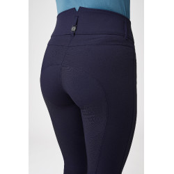 Pantaloni con fondo in silicone effetto pelle Tiffany B Vertigo donna Blu navy scuro