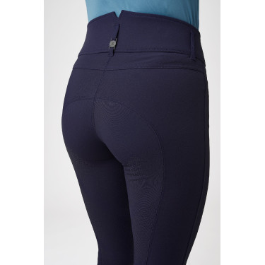 Pantaloni con fondo in silicone effetto pelle Tiffany B Vertigo donna Blu navy scuro