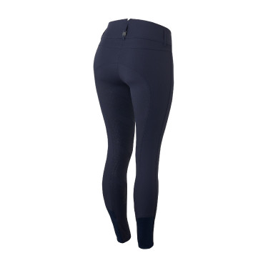 Pantaloni con fondo in silicone effetto pelle Tiffany B Vertigo donna Blu navy scuro