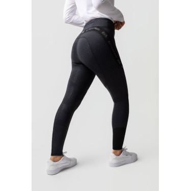 Pantaloni aderenti B Vertigo Jenny con fondello in pelle da donna Nero