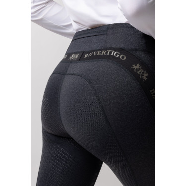 Pantaloni aderenti B Vertigo Jenny con fondello in pelle da donna Nero