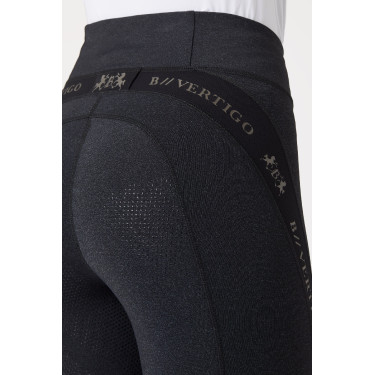 Pantaloni aderenti B Vertigo Jenny con fondello in pelle da donna Nero