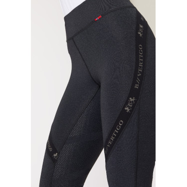 Pantaloni aderenti B Vertigo Jenny con fondello in pelle da donna Nero