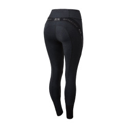 Pantaloni aderenti B Vertigo Jenny con fondello in pelle da donna Nero