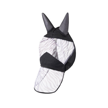 Maschera anti-mosche Zebra Horze Nero