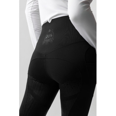 Leggings termici B Vertigo senza cuciture con grip integrale Leonora Nero bellezza