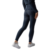 Leggings termici ibridi Horze Anya full grip Mirtillo Blu