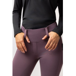 Leggings termici ibridi Horze Anya full grip Selce viola