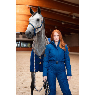 Coperta asciugante in pile Delémont Horze Blu artico