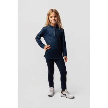 Maglietta da allenamento Pegasus per bambini Horze Mirtillo Blu