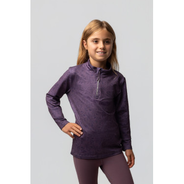 Maglietta da allenamento Pegasus per bambini Horze Selce Grigio