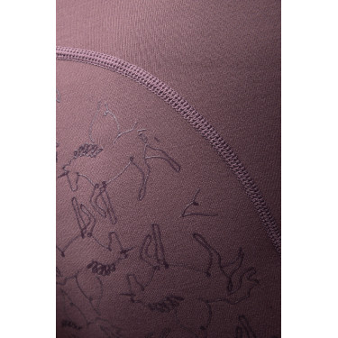 Leggings termici da bambino Horze Dea con grip completo Selce Grigio