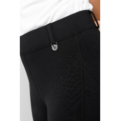 Leggings termici da bambino Horze Dea con grip completo Nero