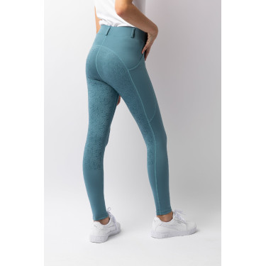 Leggings da equitazione per bambini Horze Dea Blu artico