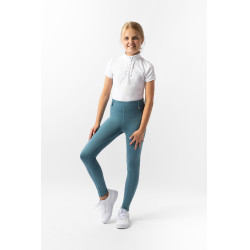 Leggings da equitazione per bambini Horze Dea Blu artico