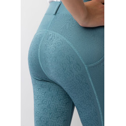 Leggings da equitazione per bambini Horze Dea Blu artico