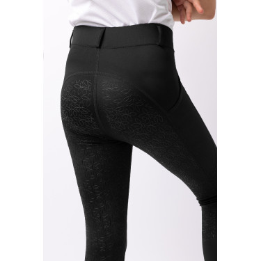 Leggings da equitazione per bambini Horze Dea Nero