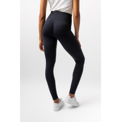 Leggings Scrunch Horze Nessa full grip senza cuciture Nero