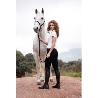 Leggings Scrunch Horze Nessa full grip senza cuciture Nero