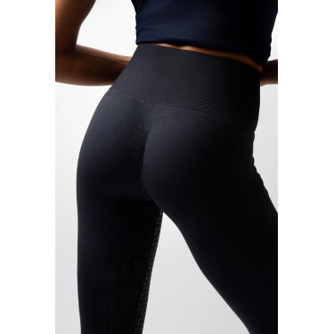Leggings Scrunch Horze Nessa full grip senza cuciture Apertura Blu marino