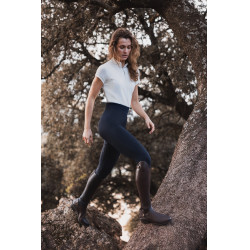 Leggings Scrunch Horze Nessa full grip senza cuciture Apertura Blu marino