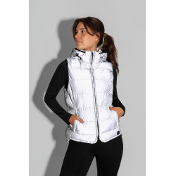 Gilet imbottito senza maniche riflettente da donna Horze Argento riflettente Gilet imbottito senza maniche riflettente da donna Horze Argento riflettente