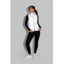 Gilet imbottito senza maniche riflettente da donna Horze Argento riflettente Gilet imbottito senza maniche riflettente da donna Horze Argento riflettente