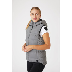 Gilet imbottito senza maniche riflettente da donna Horze Argento riflettente Gilet imbottito senza maniche riflettente da donna Horze Argento riflettente