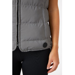 Gilet imbottito senza maniche riflettente da donna Horze Argento riflettente Gilet imbottito senza maniche riflettente da donna Horze Argento riflettente