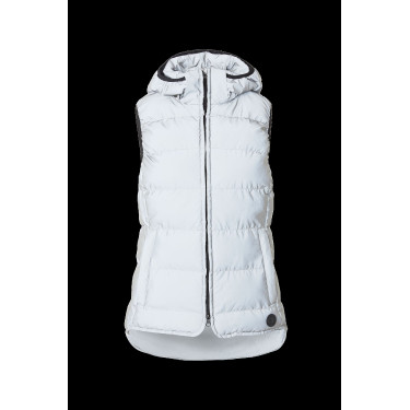 Gilet imbottito senza maniche riflettente da donna Horze Argento riflettente Gilet imbottito senza maniche riflettente da donna Horze Argento riflettente