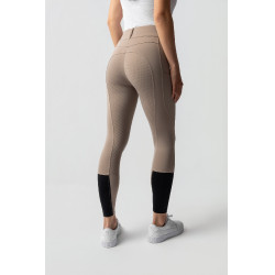 Pantaloni da equitazione da donna Horze Evelyn con grip integrale Talpa semplice Beige Pantaloni da equitazione da donna Horze Evelyn con grip integrale Talpa semplice Beige