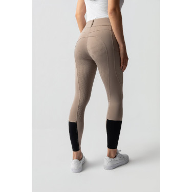 Pantaloni da equitazione da donna Horze Evelyn con grip integrale Talpa semplice Beige Pantaloni da equitazione da donna Horze Evelyn con grip integrale Talpa semplice Beige