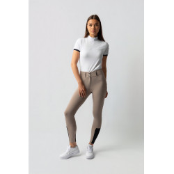 Pantaloni da equitazione da donna Horze Evelyn con grip integrale Talpa semplice Beige Pantaloni da equitazione da donna Horze Evelyn con grip integrale Talpa semplice Beige