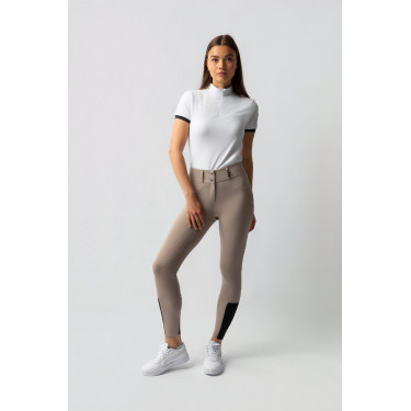Pantaloni da equitazione da donna Horze Evelyn con grip integrale Talpa semplice Beige Pantaloni da equitazione da donna Horze Evelyn con grip integrale Talpa semplice Beige