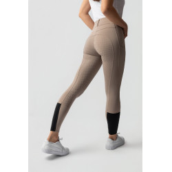 Pantaloni da equitazione da donna Horze Evelyn con grip integrale Talpa semplice Beige Pantaloni da equitazione da donna Horze Evelyn con grip integrale Talpa semplice Beige