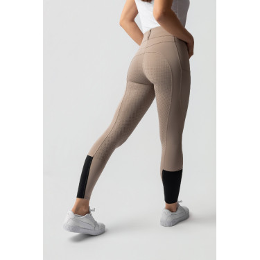 Pantaloni da equitazione da donna Horze Evelyn con grip integrale Talpa semplice Beige Pantaloni da equitazione da donna Horze Evelyn con grip integrale Talpa semplice Beige