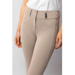 Pantaloni da equitazione da donna Horze Evelyn con grip integrale Talpa semplice Beige Pantaloni da equitazione da donna Horze Evelyn con grip integrale Talpa semplice Beige