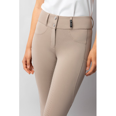 Pantaloni da equitazione da donna Horze Evelyn con grip integrale Talpa semplice Beige Pantaloni da equitazione da donna Horze Evelyn con grip integrale Talpa semplice Beige