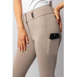 Pantaloni da equitazione da donna Horze Evelyn con grip integrale Talpa semplice Beige Pantaloni da equitazione da donna Horze Evelyn con grip integrale Talpa semplice Beige