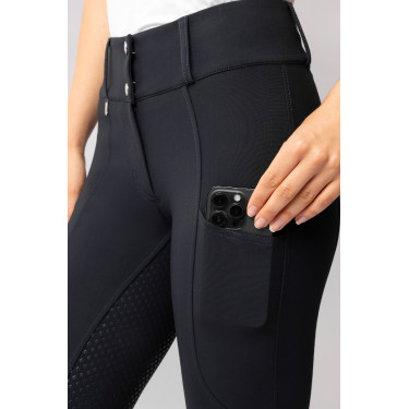 Pantaloni Horze Grand Prix Pro da donna con fondo integrale Blu marino scuro