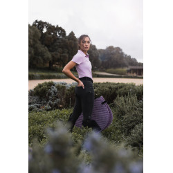 Pantaloni Horze Carolyn in denim fullgrip da donna Nero