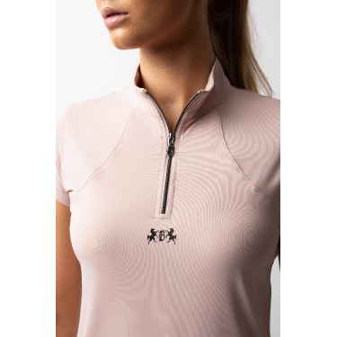 T-shirt da allenamento B Vertigo Joelle a maniche corte da donna Rosa seppia