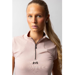 T-shirt da allenamento B Vertigo Joelle a maniche corte da donna Rosa seppia