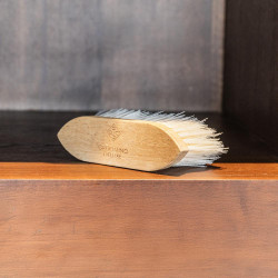 Spazzola dura Wooden Classic Medium Grooming Deluxe Naturale Marrone