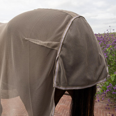Coperta anti-mosche con protezione ventrale Comfort Kentucky Beige a quadri Coperta anti-mosche con protezione ventrale Comfort Kentucky Beige a quadri