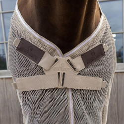 Coperta anti-mosche con protezione ventrale Comfort Kentucky Beige a quadri Coperta anti-mosche con protezione ventrale Comfort Kentucky Beige a quadri