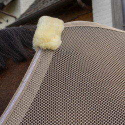 Coperta anti-mosche con protezione ventrale Comfort Kentucky Beige a quadri Coperta anti-mosche con protezione ventrale Comfort Kentucky Beige a quadri